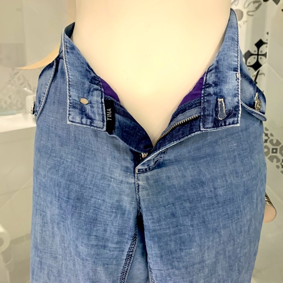 RARE Escada Sport Tina Linen&Cotton Blend Drawstring Jeans - Picture 3 of 17